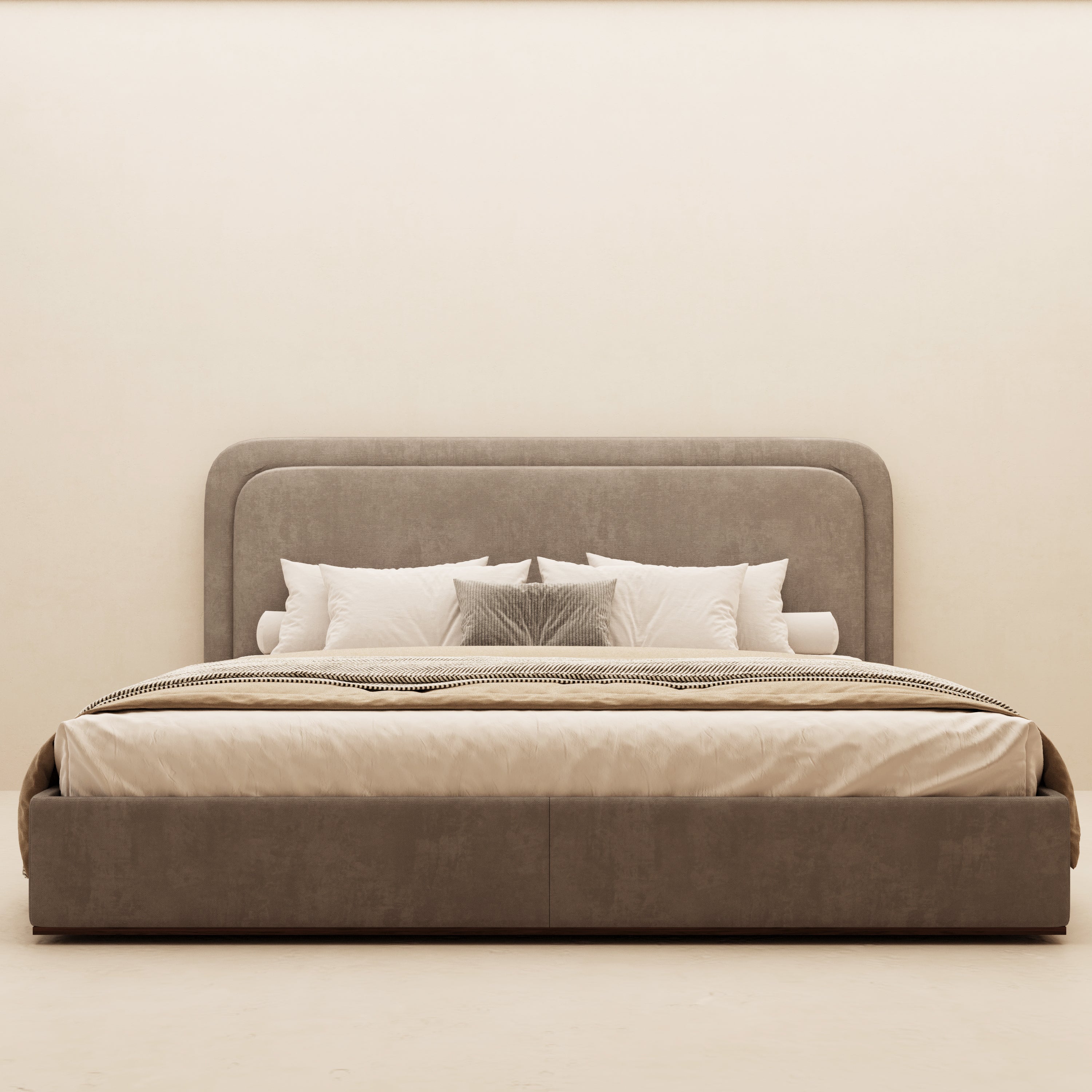 Aimee Grey Luxurious Bed