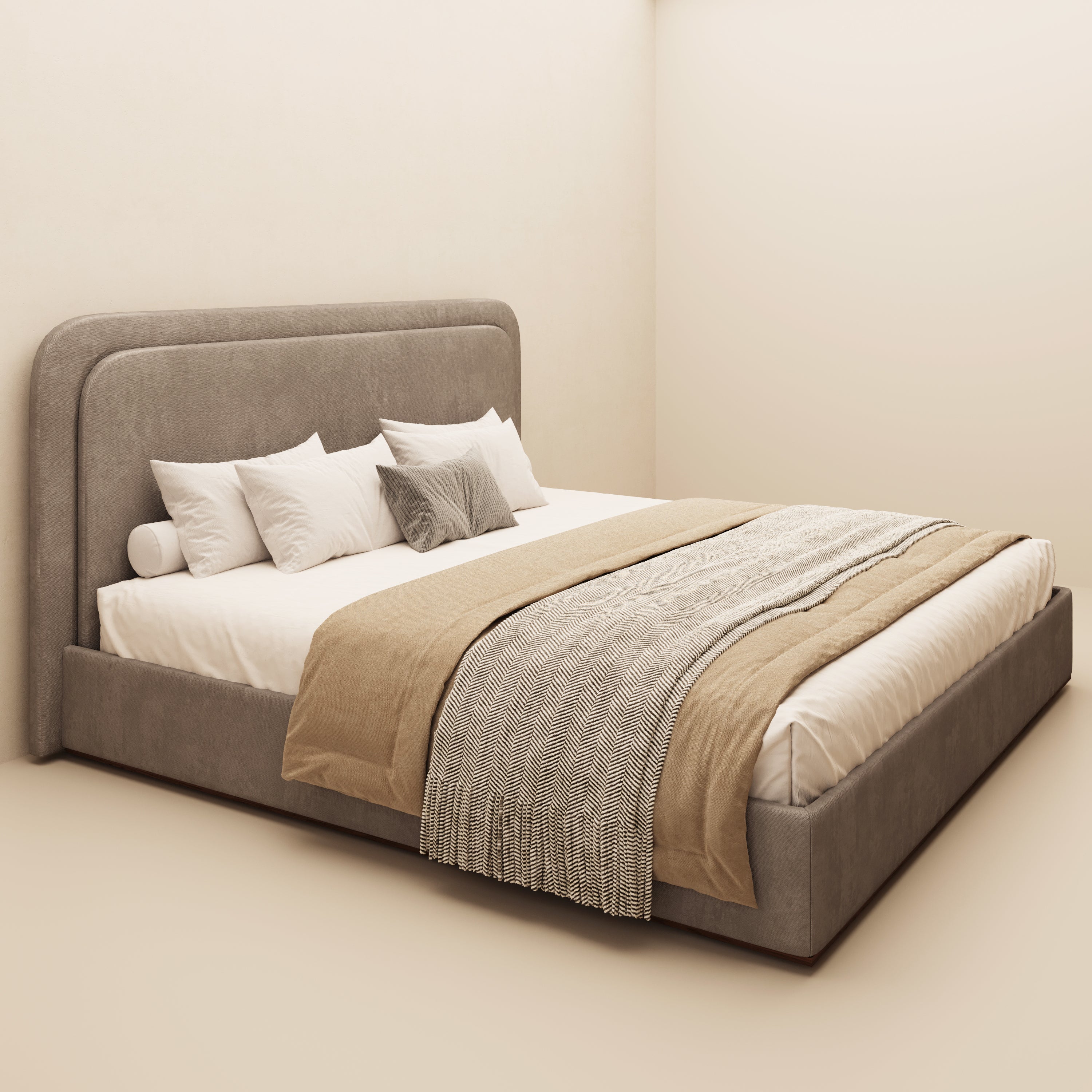 Aimee Grey Luxurious Bed