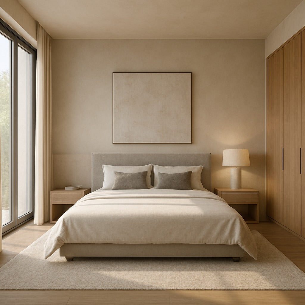 Elara Grey Upholstered Bed