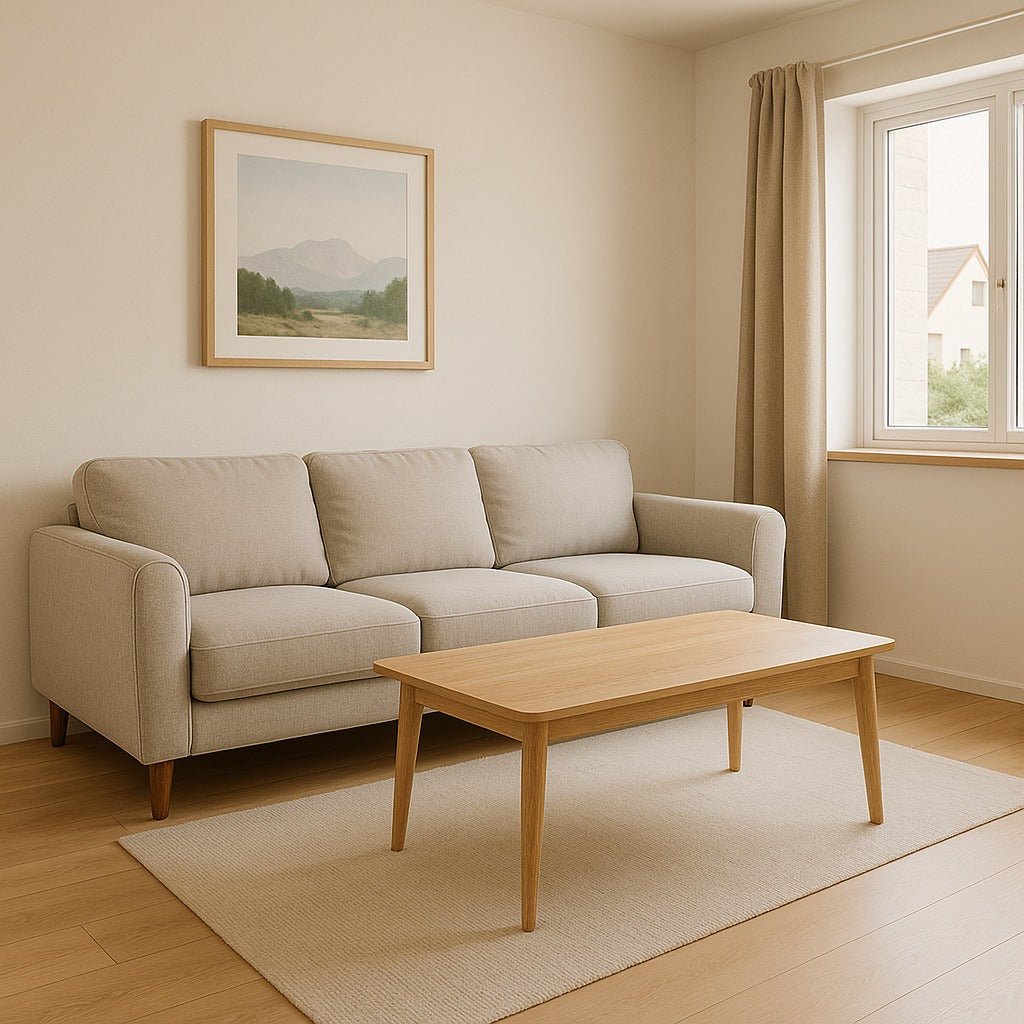 Sierra Beige Upholstered Sofa