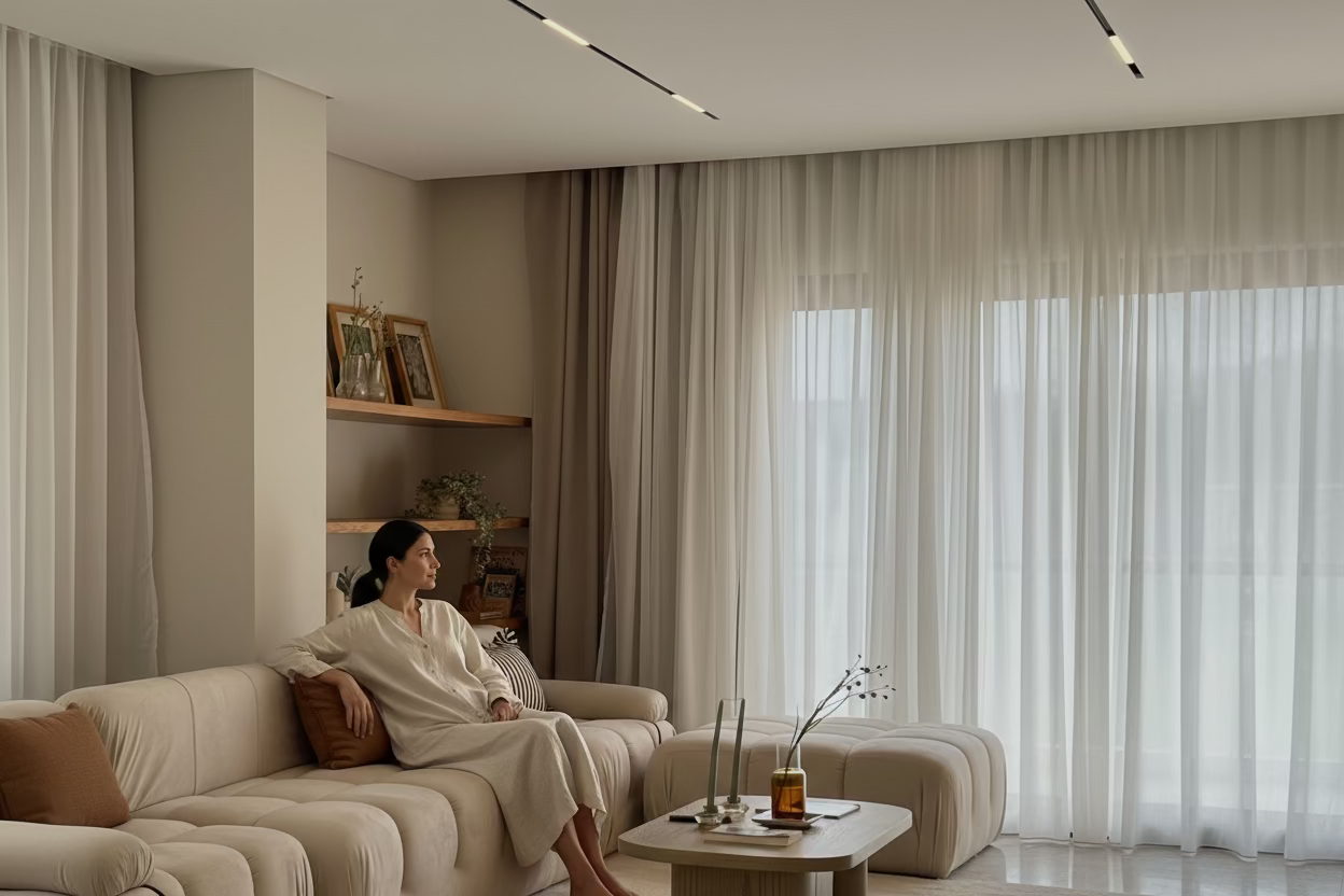 Puffy Modular L shape couch